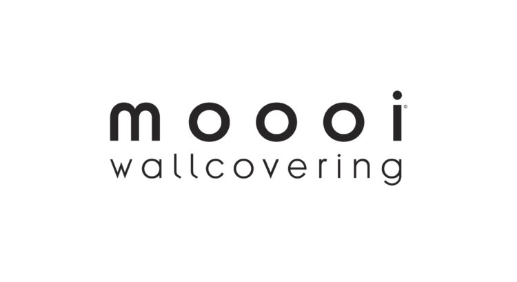Logo mit dem Schriftzug mooooi wallcovering auf weißem Hintergrund.