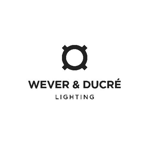 Logo von Wever & Ducré Lighting mit stilisiertem Kreis und Text darunter