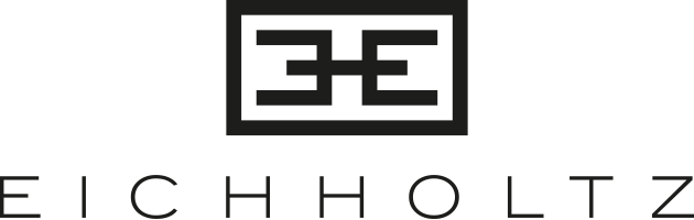 Logo mit stilisierten Buchstaben E und H über dem Schriftzug EICHHOLTZ.