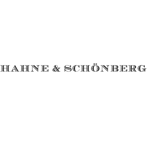 Logo mit dem Schriftzug HAHNE & SCHÖNBERG in Großbuchstaben.